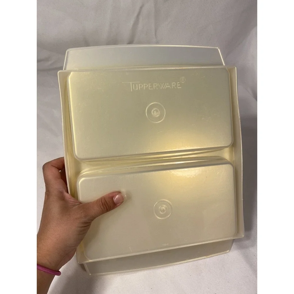vintage tupperware‎ travel egg carry case party serving tray